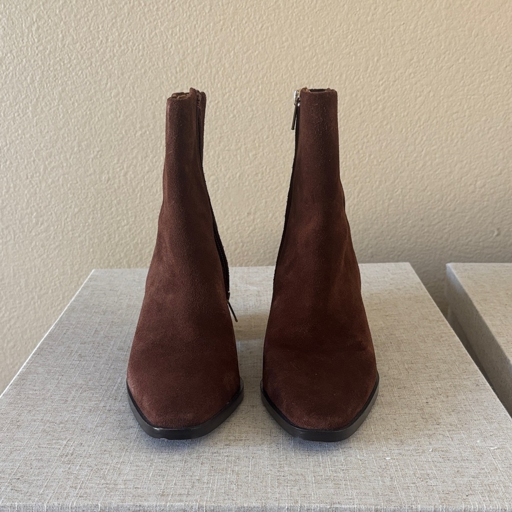 Madewell Brown Suede Ankle Booties